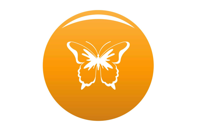 insect-butterfly-icon-vector-orange