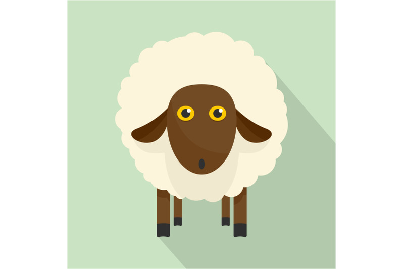 cute-sheep-icon-flat-style