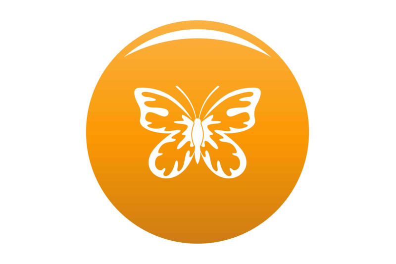 summer-butterfly-icon-vector-orange