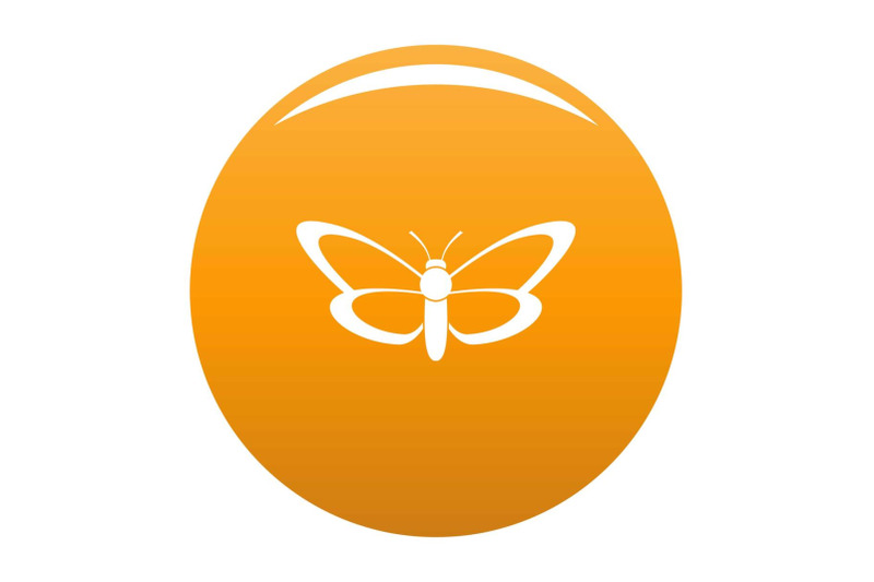 nice-butterfly-icon-vector-orange