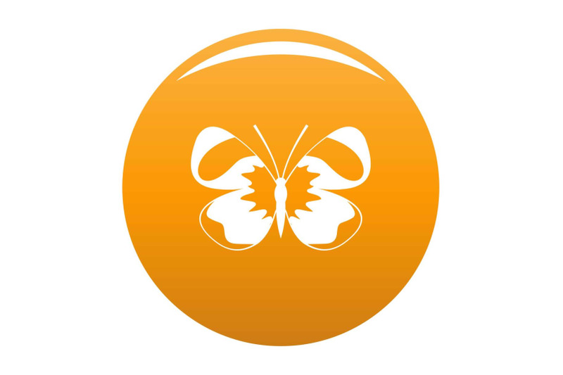 light-butterfly-icon-vector-orange