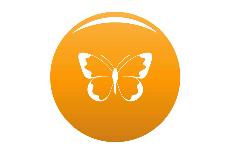 small-butterfly-icon-vector-orange