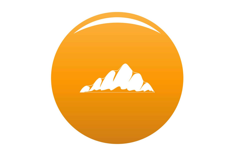 mountain-landscape-icon-vector-orange