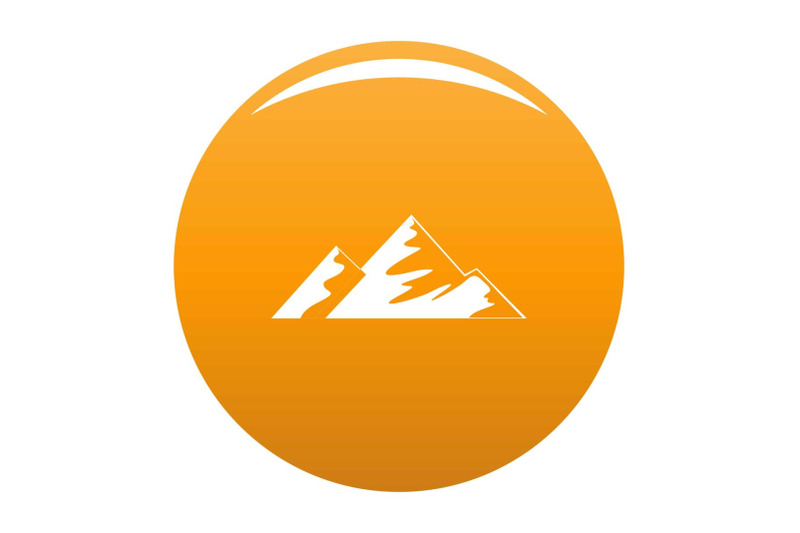 climb-on-mountain-icon-vector-orange