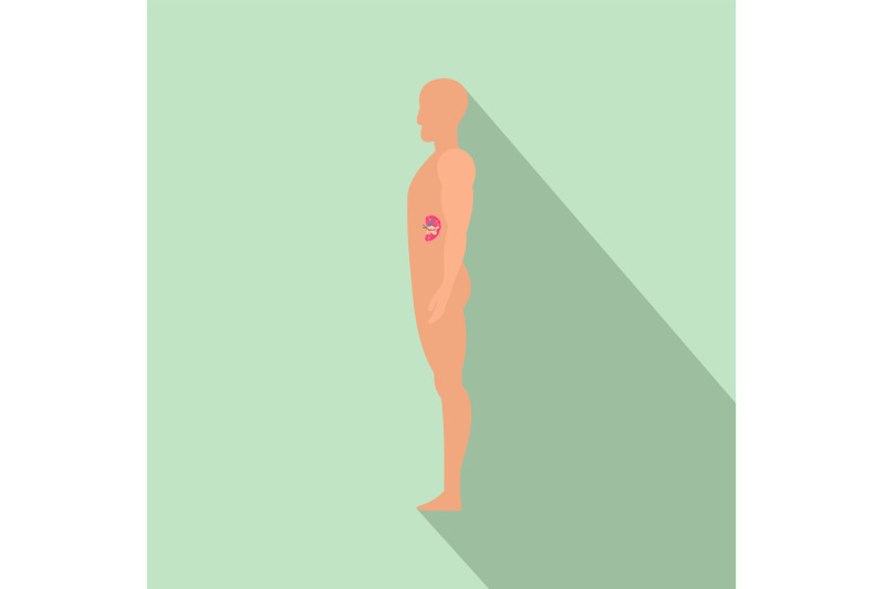 side-view-spleen-human-body-icon-flat-style