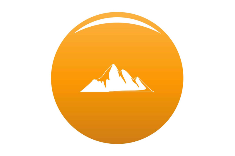 mountain-adventure-icon-vector-orange