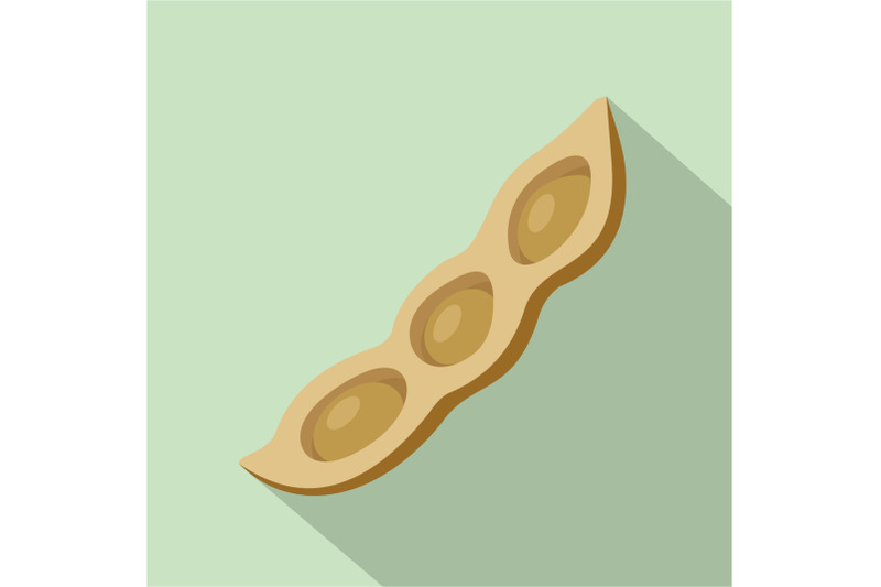 brown-peas-icon-flat-style