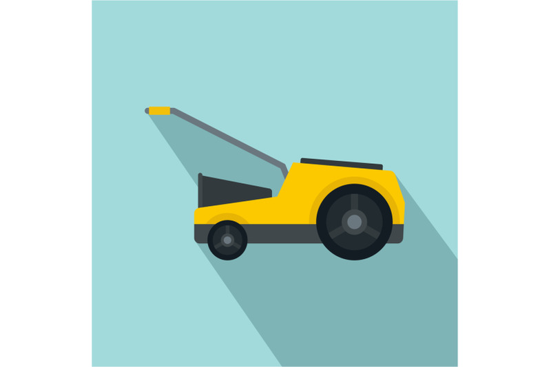 lawn-mower-icon-flat-style