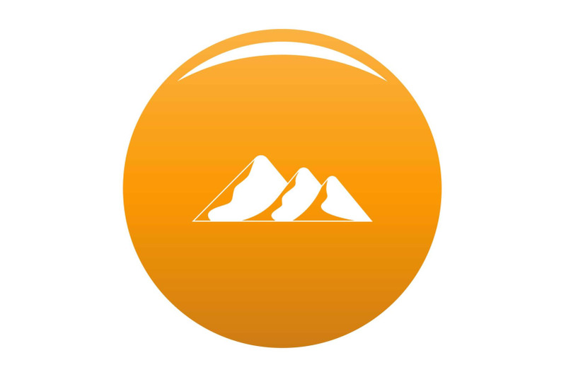 travel-to-mountain-icon-vector-orange