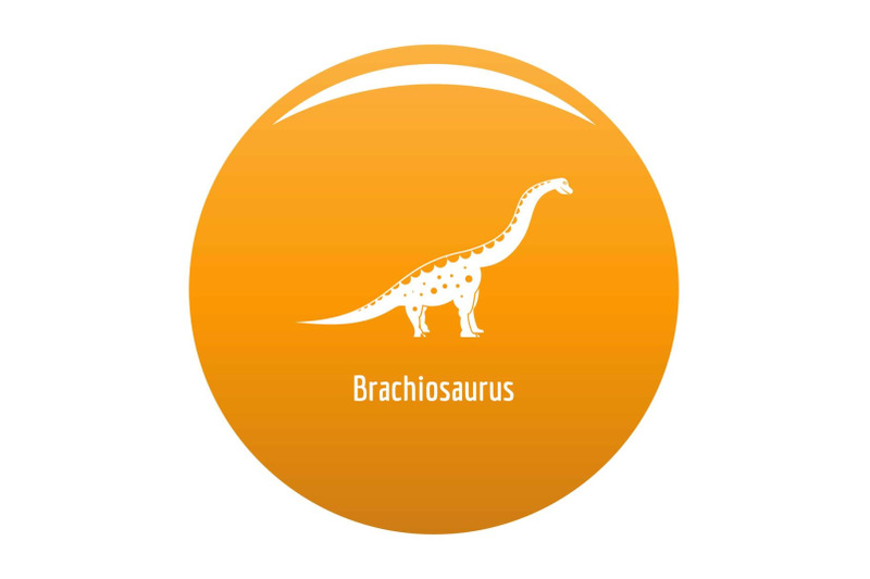 brachiosaurus-icon-vector-orange