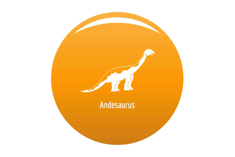andesaurus-icon-vector-orange