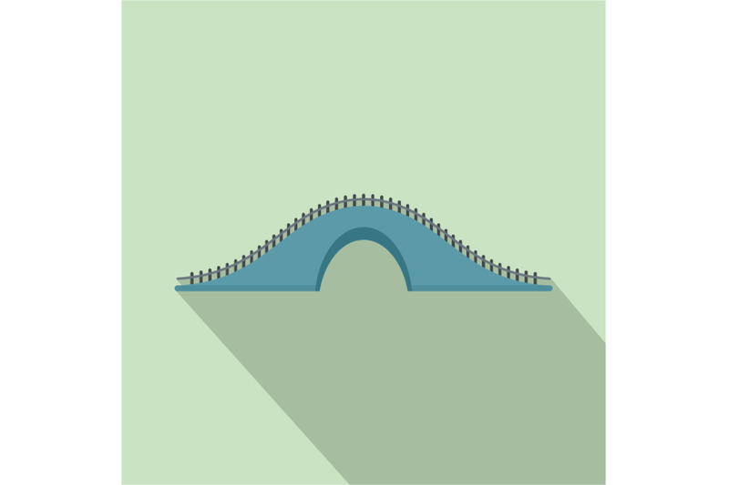 blue-bridge-icon-flat-style