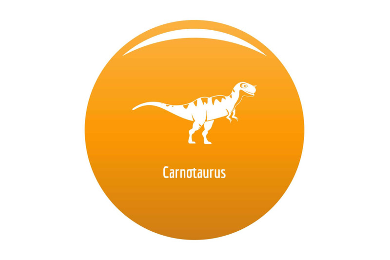 carnotaurus-icon-vector-orange