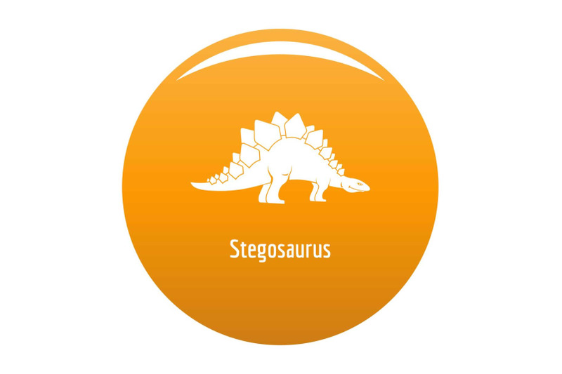 stegosaurus-icon-vector-orange