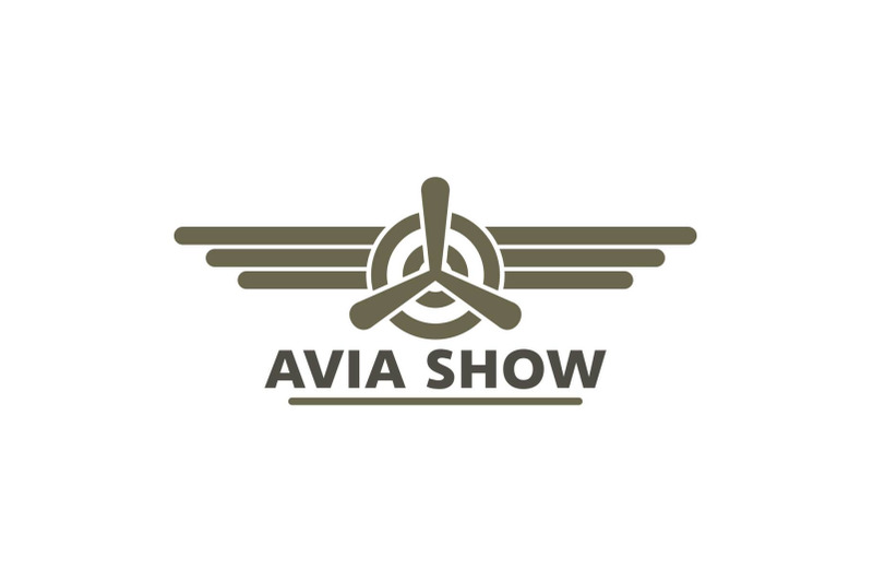 avia-show-icon-logo-flat-style