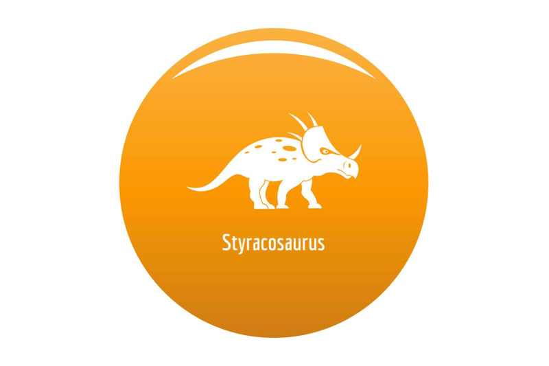 styracosaurus-icon-vector-orange