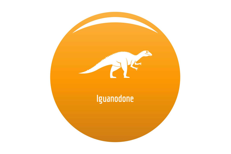 iguanodone-icon-vector-orange