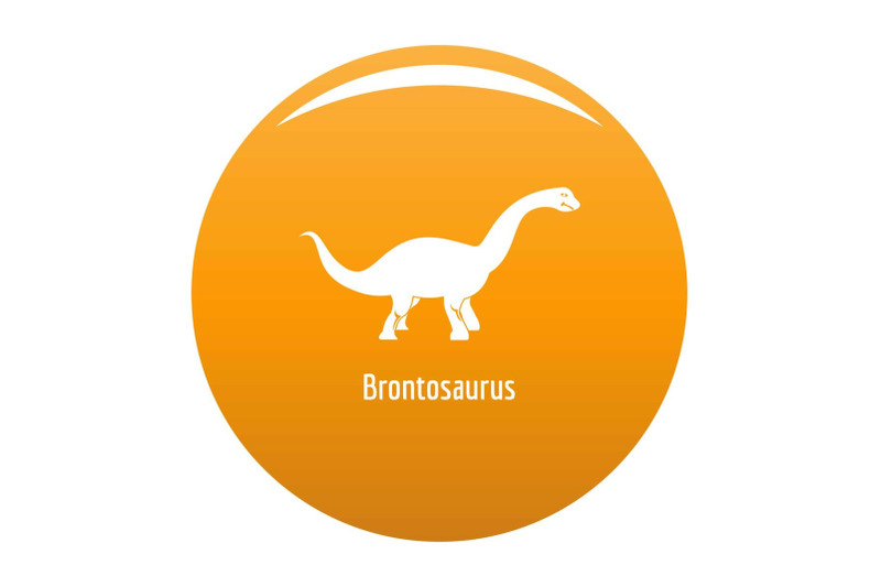 brontosaurus-icon-vector-orange