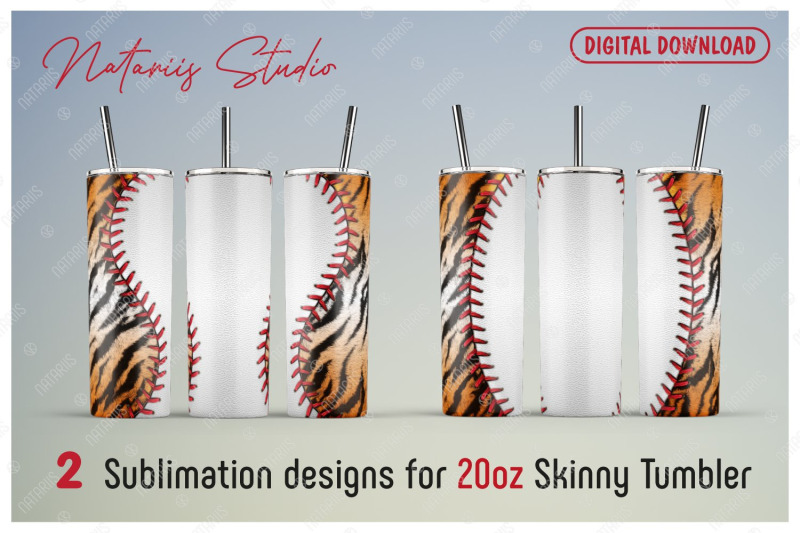 2-baseball-tiger-print-patterns-for-20oz-skinny-tumbler