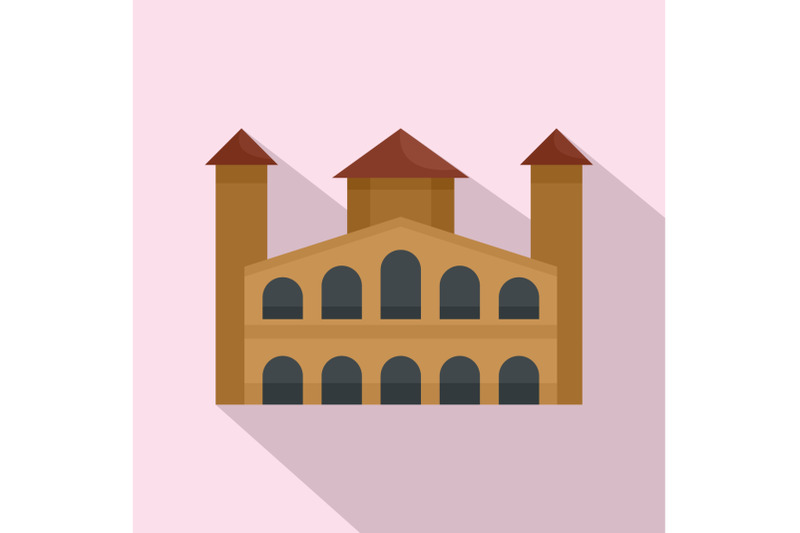 hystorical-building-icon-flat-style