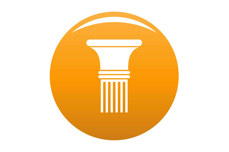 fluted-column-icon-vector-orange