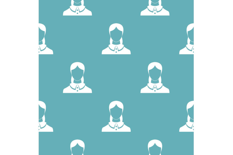 new-female-avatar-pattern-vector-seamless
