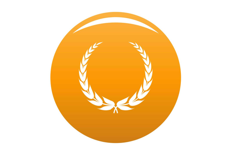 heraldic-wreath-icon-vector-orange