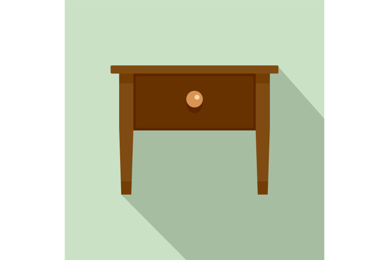 wood-nightstand-icon-flat-style