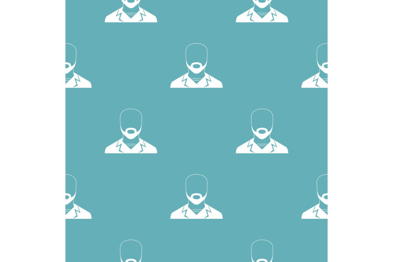 man-avatar-pattern-vector-seamless