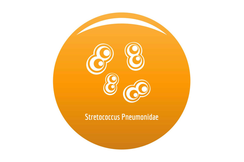 stretococcus-pneumonidae-icon-vector-orange