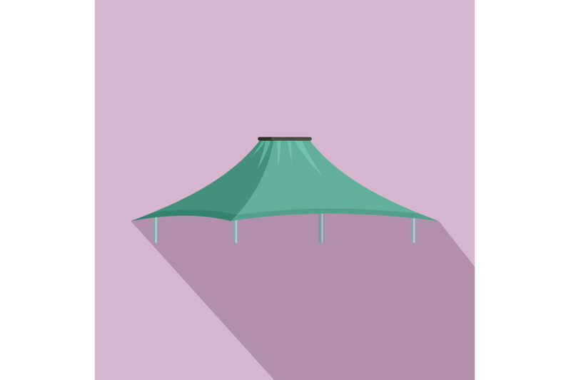 mint-tent-icon-flat-style