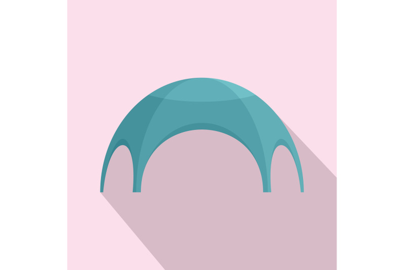 festive-tent-icon-flat-style