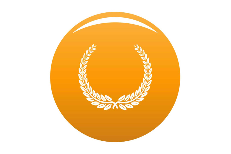 leader-wreath-icon-vector-orange