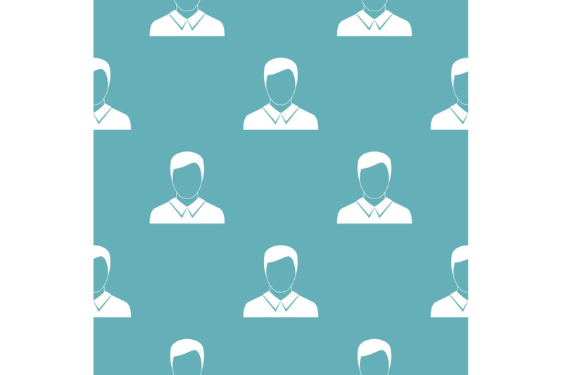 man-avatar-pattern-vector-seamless