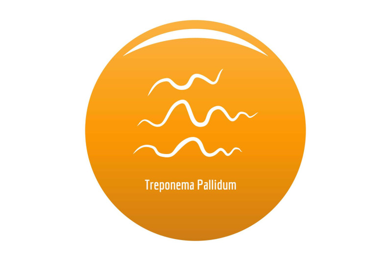 treponema-pallidum-icon-vector-orange