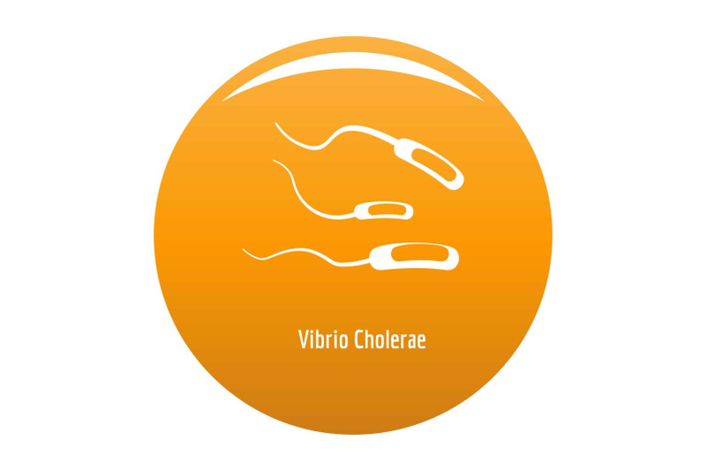 vibrio-cholerae-icon-vector-orange
