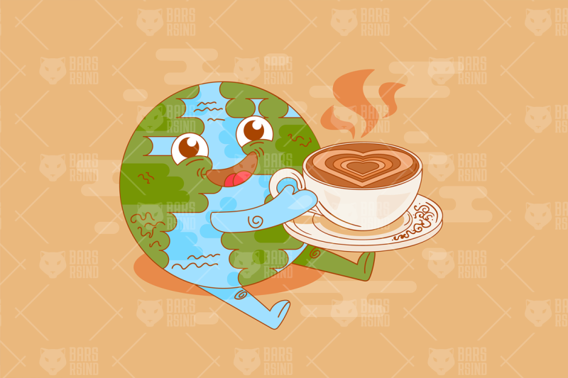 coffee-time-at-planet-earth-illustration