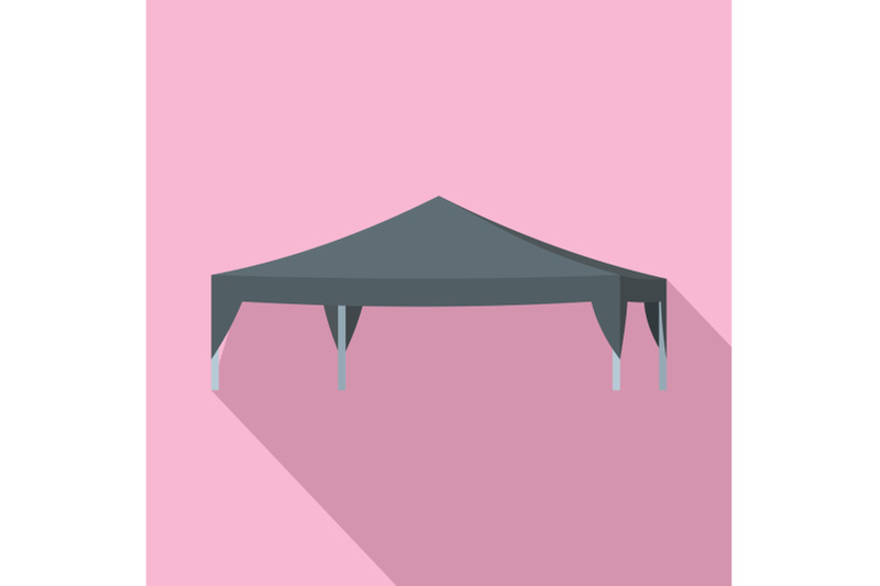 commercial-tent-icon-flat-style