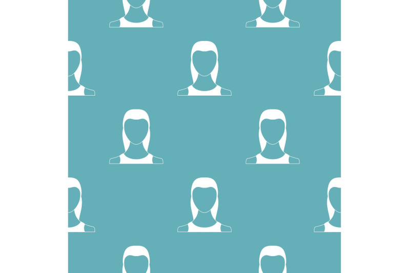 female-avatar-pattern-vector-seamless