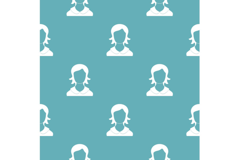 woman-user-pattern-vector-seamless
