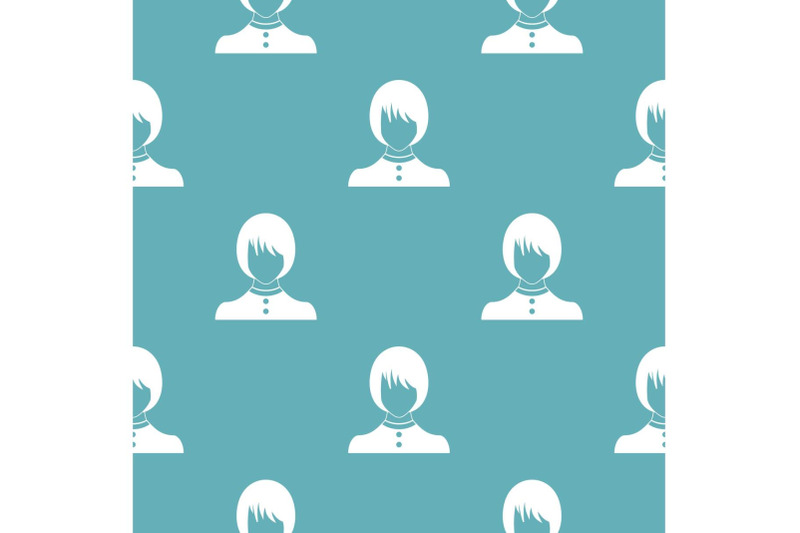 girl-user-pattern-vector-seamless