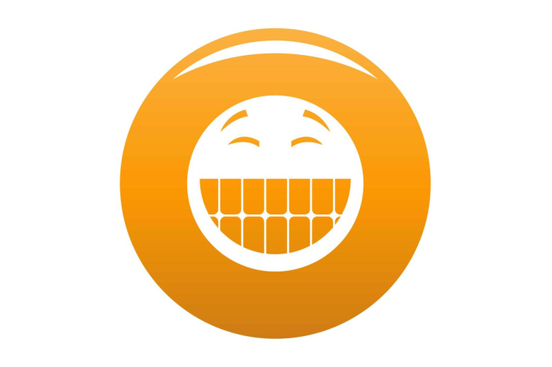 smile-icon-vector-orange