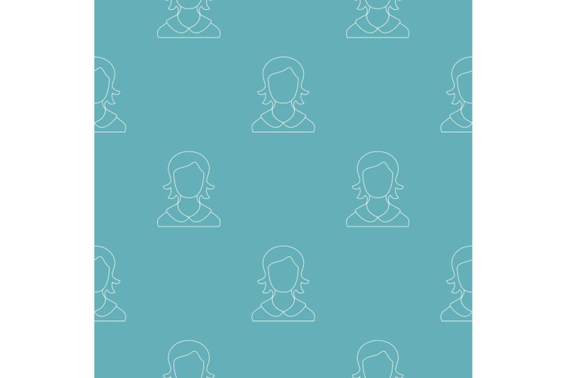 female-user-pattern-vector-seamless