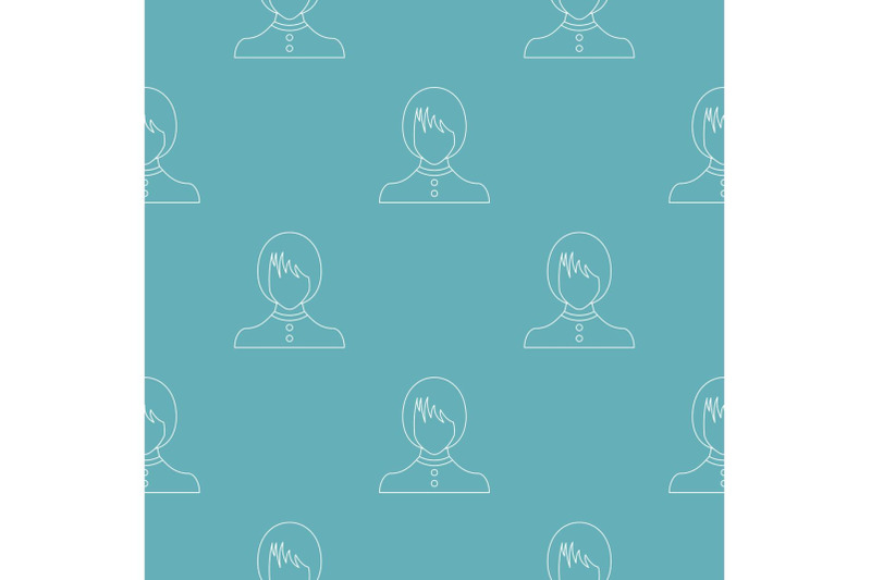 new-female-avatar-pattern-vector-seamless