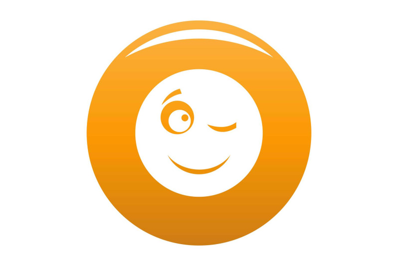 winks-smile-icon-vector-orange