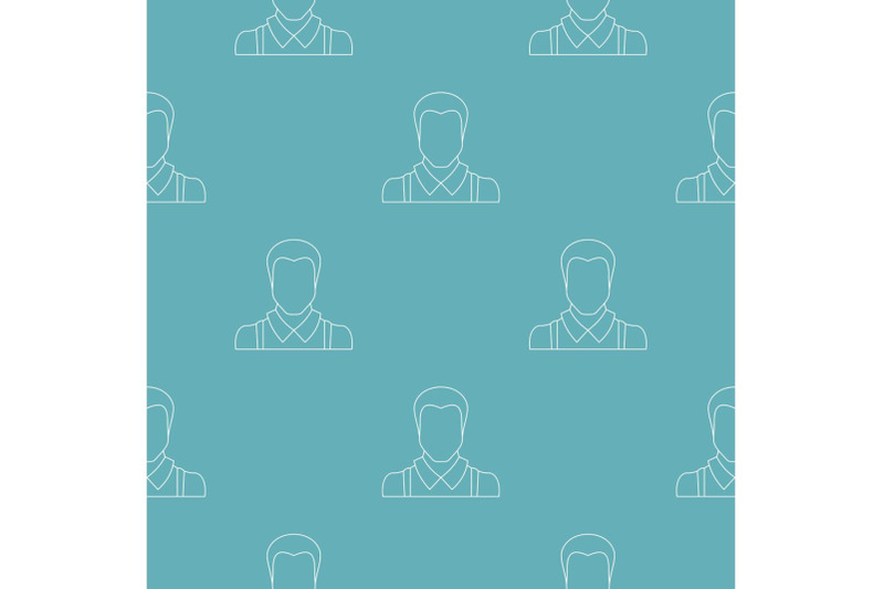 man-avatar-pattern-vector-seamless