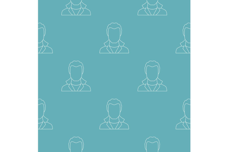 man-avatar-pattern-vector-seamless