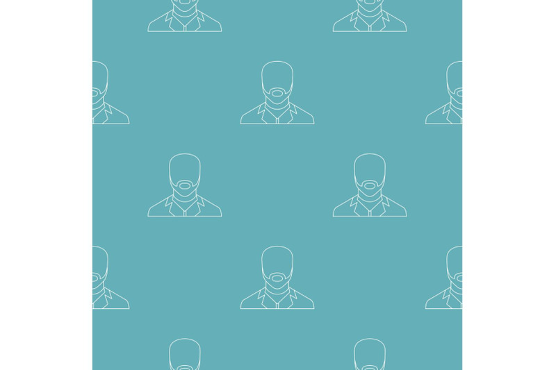 man-avatar-pattern-vector-seamless