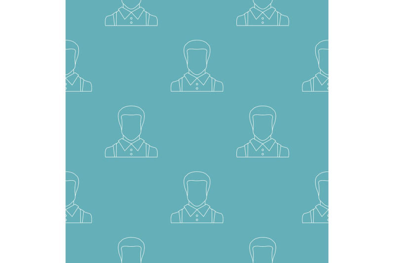 man-avatar-pattern-vector-seamless