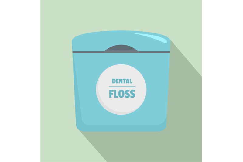 dental-floss-box-icon-flat-style